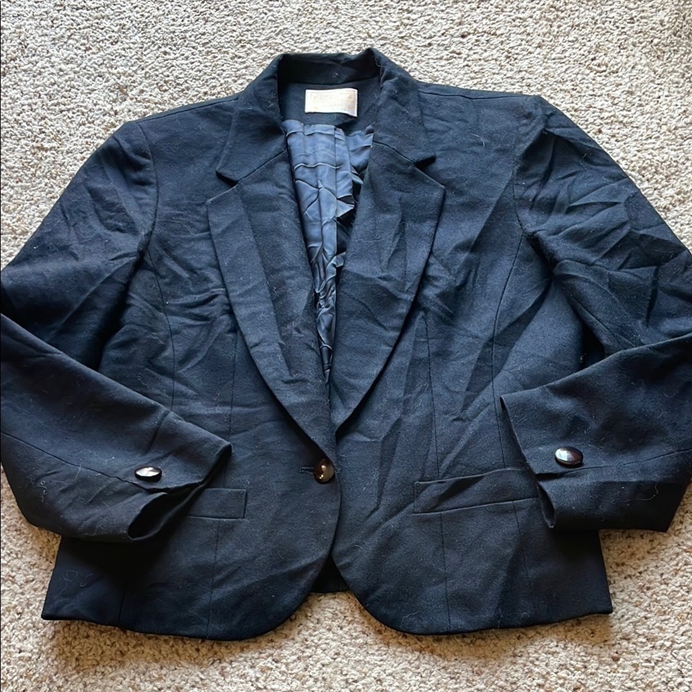 Pendleton Classic Black wool Blazer fits size M